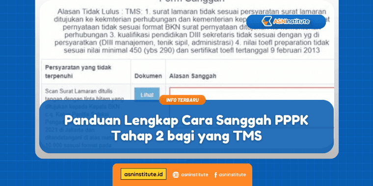 cara sanggah pppk