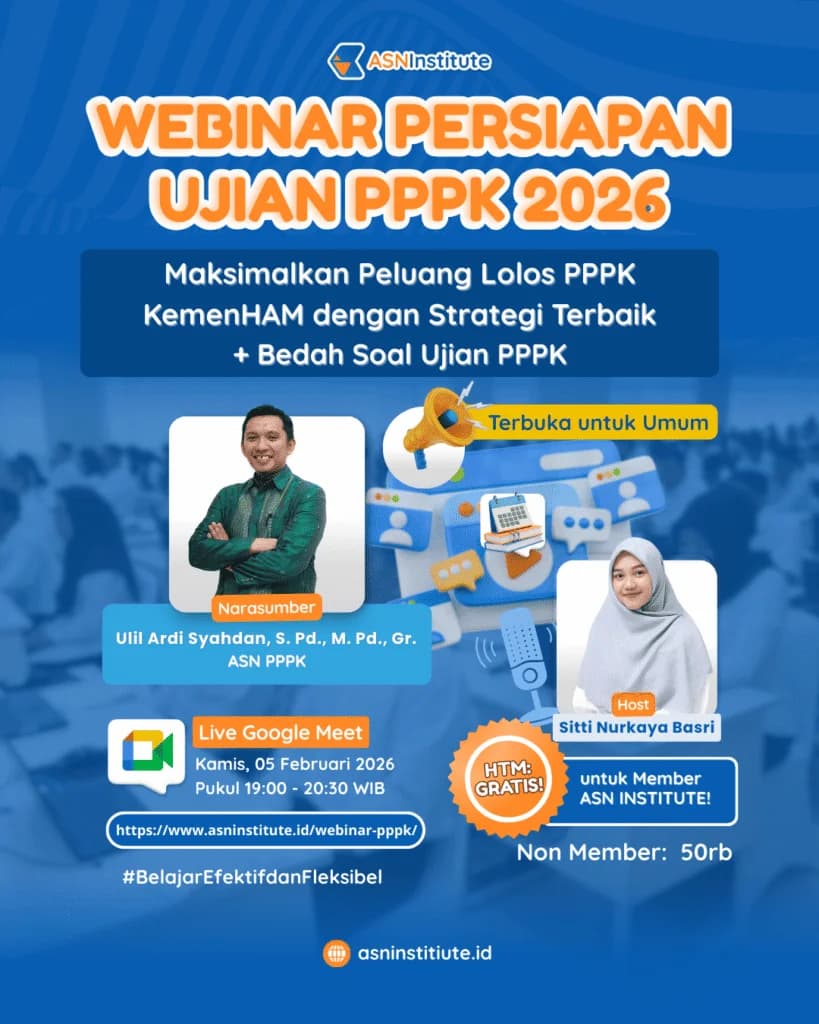 Poster webinar persiapan seleksi PPPK 2026