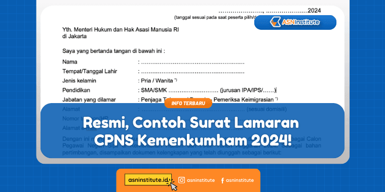 contoh surat lamaran cpns kemenkumham