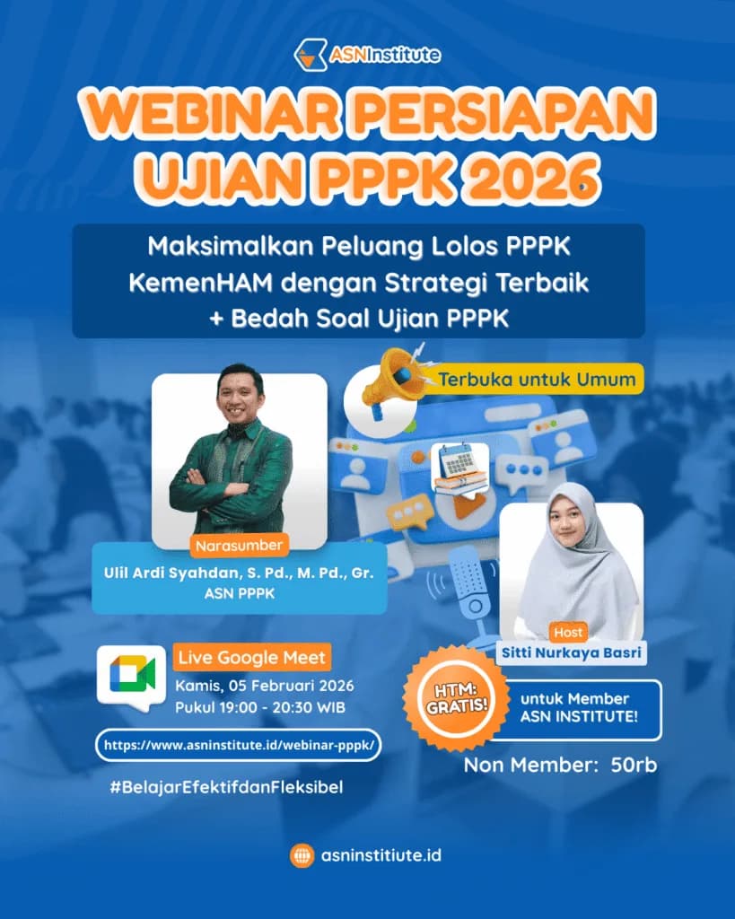 Poster webinar persiapan seleksi PPPK 2026