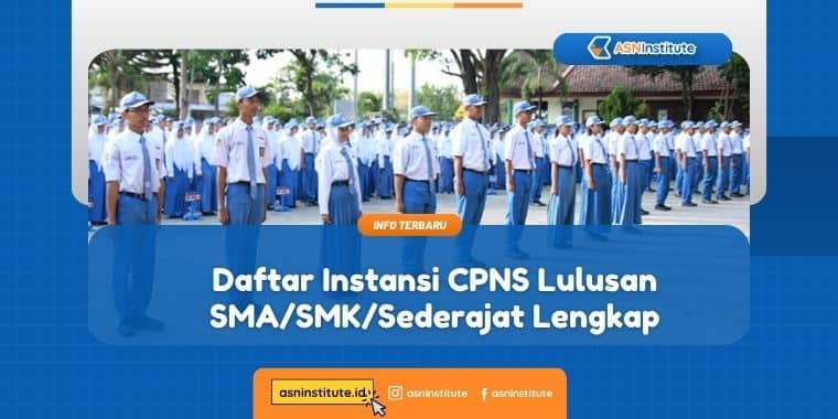instansi cpns lulusan sma