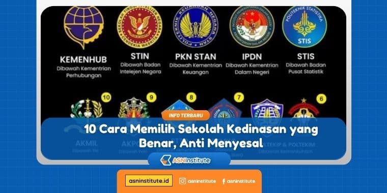 cara memilih sekolah kedinasan yang benar