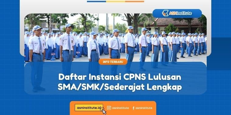 instansi cpns lulusan sma