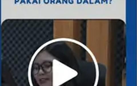Reel Facebook ASN Institute tentang mitos lolos CPNS pakai orang dalam