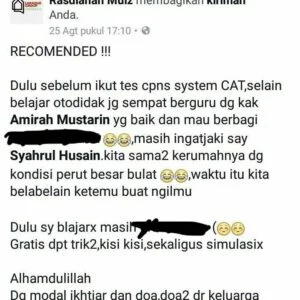 Testimoni 65 testi kelas online ipdn