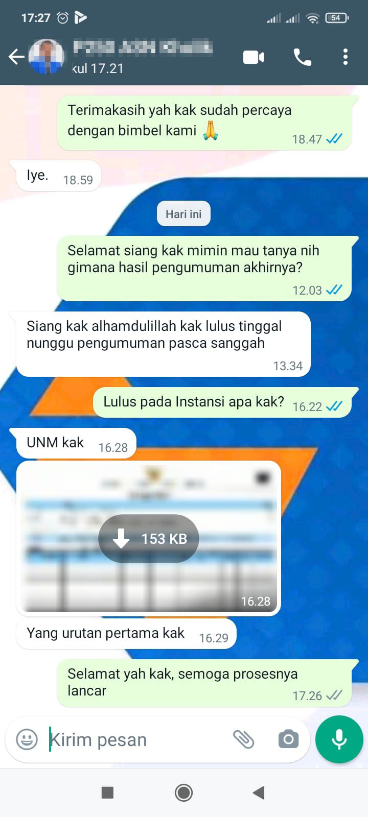 Testimoni 91 bimbel online terpercaya asn institute 7