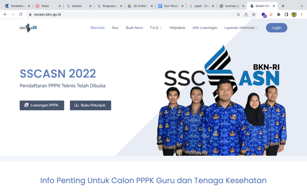 alur pendaftaran pppk tenaga teknis