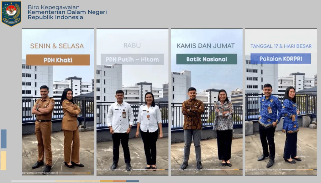 Simak Jenis Seragam CPNS, PNS, dan PPPK Sesuai Ketentuan Terbaru 3 seragam kemendagri