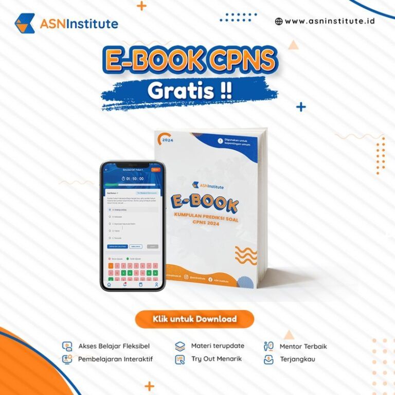 Download ebook cpns gratis 2024 asn institute