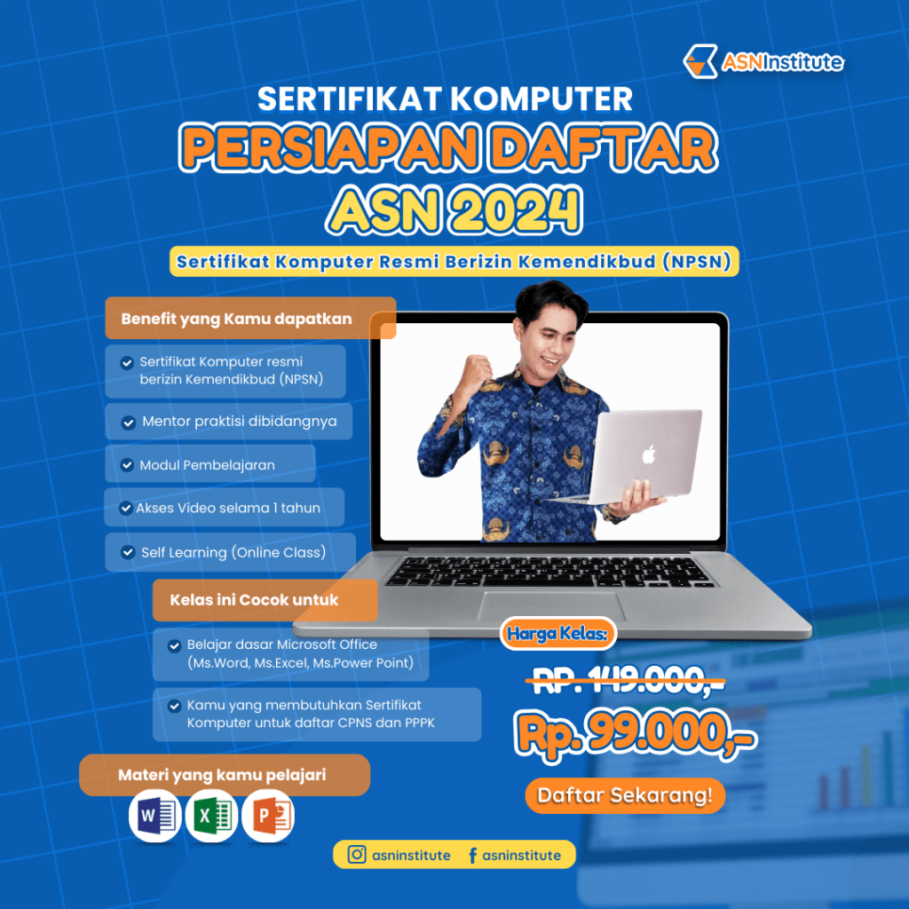 3 Syarat Sertifikat Komputer CPNS & PPPK yang Diterima 2 sertifikat komputer cpns