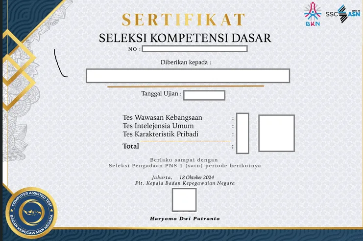 Cara Download Sertifikat SKD CPNS 2024 dalam Hitungan Menit! 1 sertifikat skd cpns