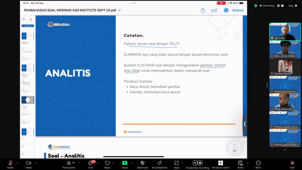 IKA FEB USU Gelar Pelatihan dan Try Out Akbar Persiapan Seleksi CPNS 2024 Bersama ASN Institute 2 Screenshot 1035