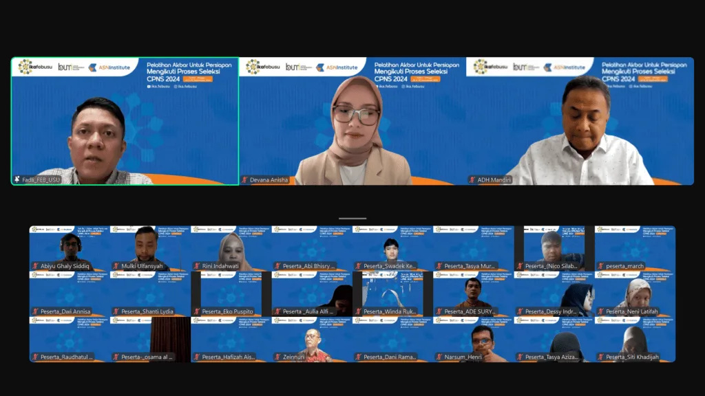 IKA FEB USU Gelar Pelatihan dan Try Out Akbar Persiapan Seleksi CPNS 2024 Bersama ASN Institute 1 Screenshot 941