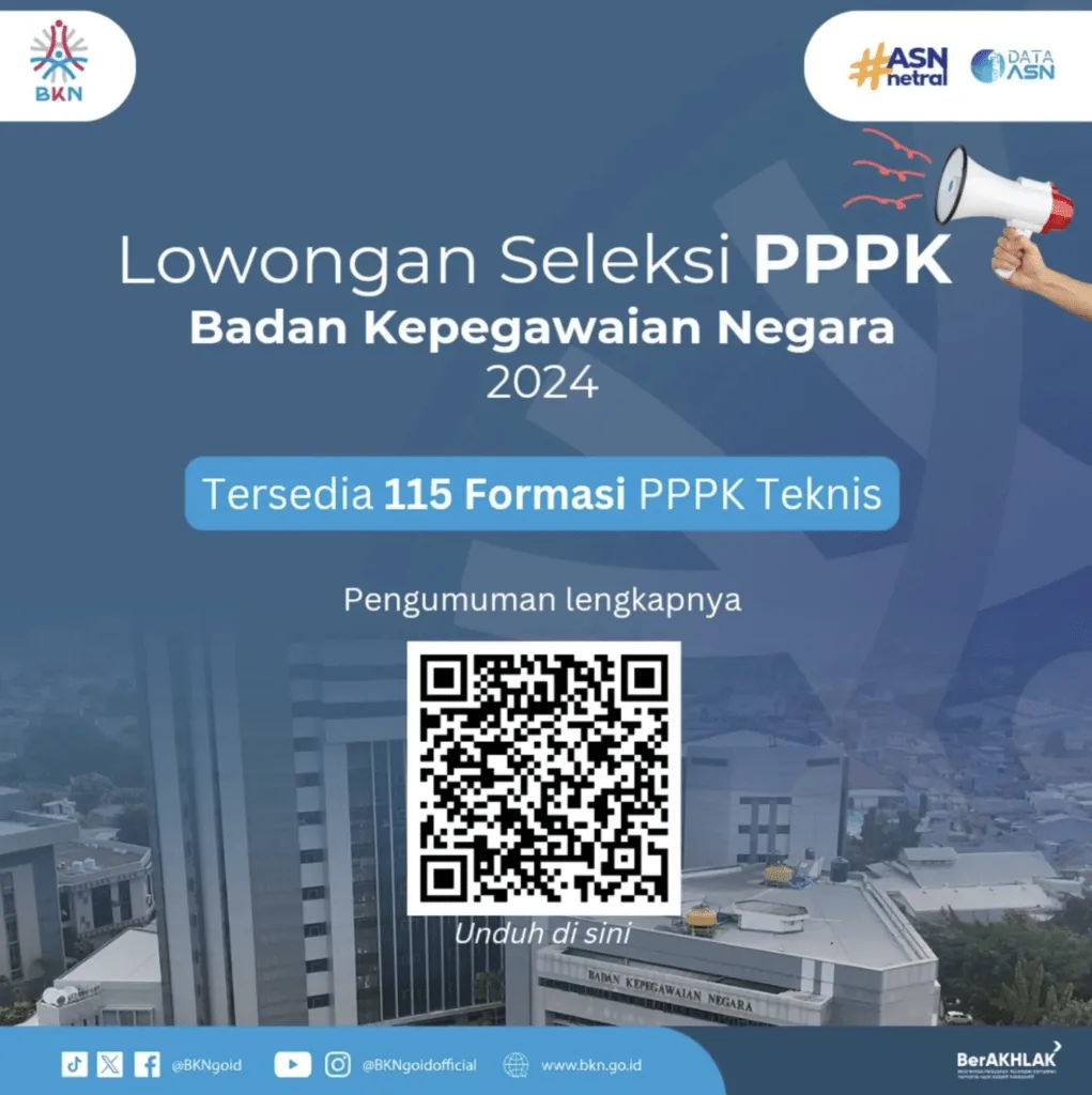 BKN Buka 115 Formasi PPPK Teknis: Pastikan Memenuhi Syarat! 1 formasi pppk teknis