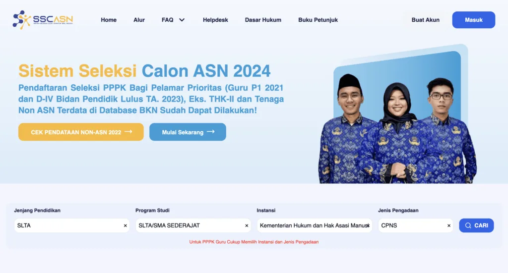 Cara Cek Jumlah Pesaing Penjaga Tahanan Kemenkumham 2024 2 penjaga tahanan