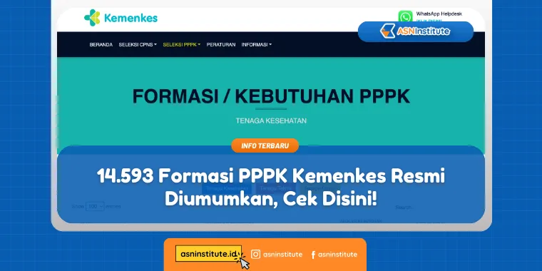 14.593 Formasi PPPK Kemenkes Resmi Diumumkan, Cek Disini! 1 pppk kemenkes