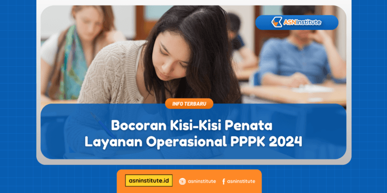soal pppk penata layanan operasional 2024