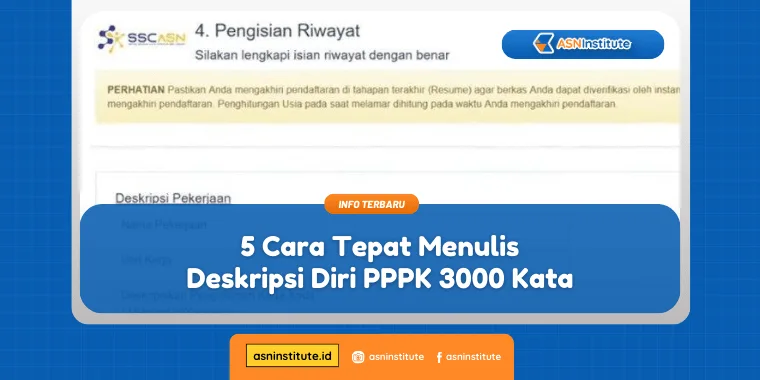 Panduan Lengkap Menulis Deskripsi Diri PPPK 3000 Kata 2 deskripsi diri pppk