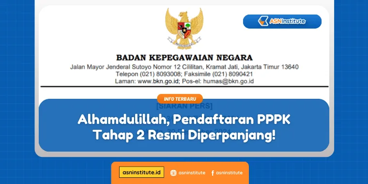 Alhamdulillah, Pendaftaran PPPK Tahap 2 Resmi Diperpanjang! 1 pendaftaran pppk tahap 2