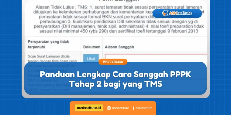 Panduan Lengkap Cara Sanggah PPPK Tahap 2 bagi yang TMS! 5 cara sanggah pppk
