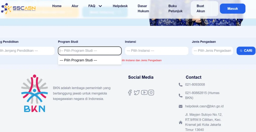 Panduan Lengkap Cara Cek Formasi CPNS 2025 dan Link Resmi 2 cek formasi cpns sma