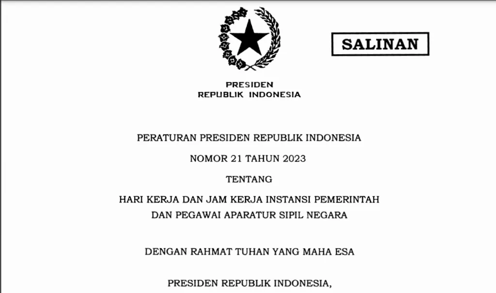 Aturan Baru Jam Kerja ASN 2024: WFA Bukan Kewajiban, Tergantung Atasan 2 jam kerja asn