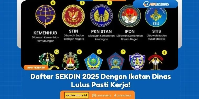 Daftar SEKDIN 2025 Dengan Ikatan Dinas, Jaminan Kerja 1 sekdin