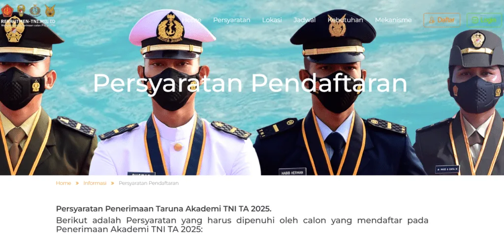 Pendaftaran Taruna Akademi TNI 2025 Resmi Dibuka! 2 taruna akademi tni