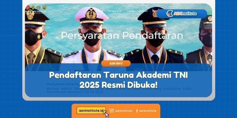 Pendaftaran Taruna Akademi TNI 2025 Resmi Dibuka! 1 taruna akademi tni