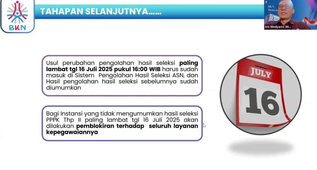 Pengumuman Hasil Seleksi PPPK 2024: BKN Minta Segera Rilis! 3 pengumuman hasil akhir seleksi pppk 2024