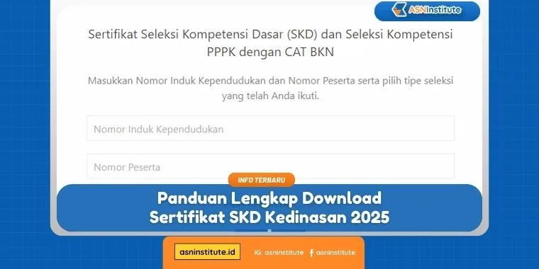 Cara Unduh Sertifikat SKD Kedinasan 2025: Ikuti Langkah Resminya! 11 sertifikat skd kedinasan