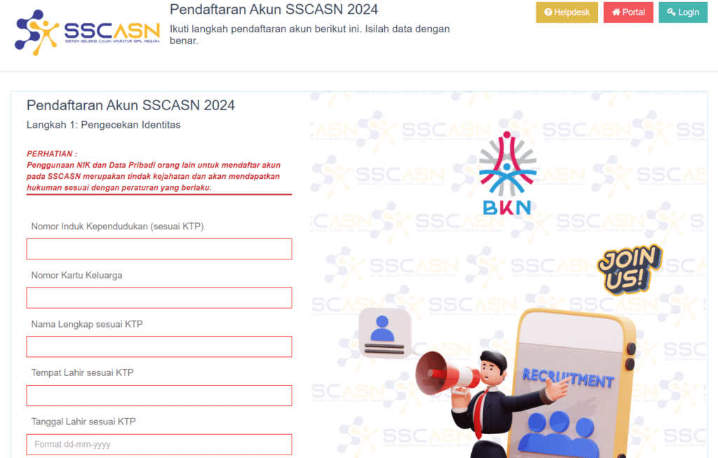 Panduan Lengkap Cara Daftar Akun SSCASN & 9 Syarat Wajib! 2 bagaimana cara daftar akun sscasn