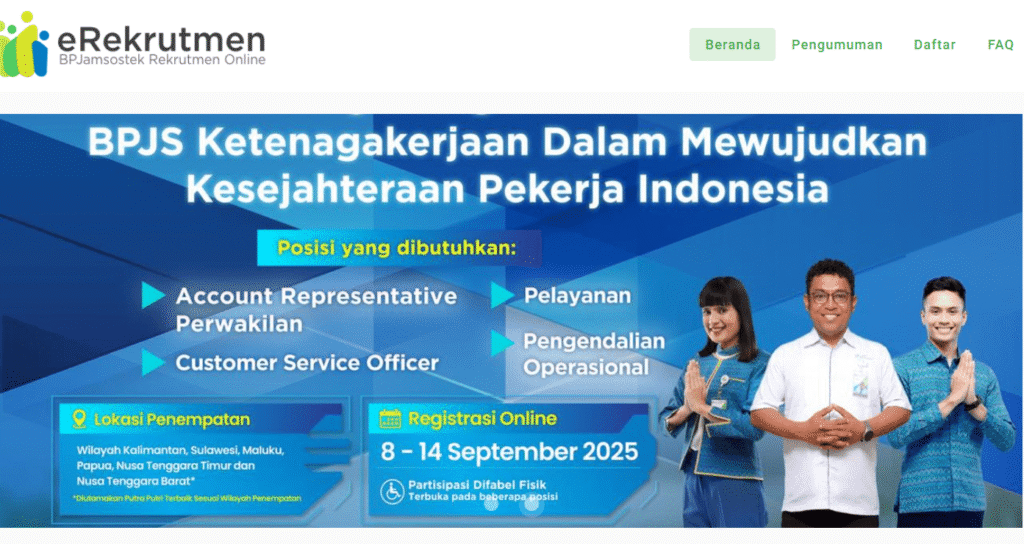 Rekrutmen BPJS Ketenagakerjaan 2025 Resmi Buka! Cek Disini! 1 rekrutmen bpjs ketenagakerjaan