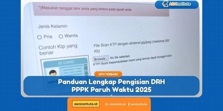 Cara Pengisian DRH PPPK Paruh Waktu 2025 yang Benar & Lancar 1 pengisian drh pppk