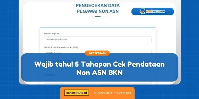 5 Tahapan Lengkap Cek Pendataan Non ASN BKN Yang Wajib diketahui 1 cek pendataan non asn