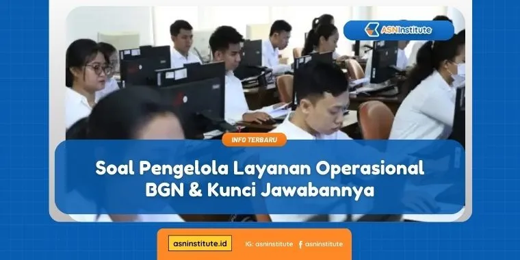 Home 30 soal pengelola layanan operasional